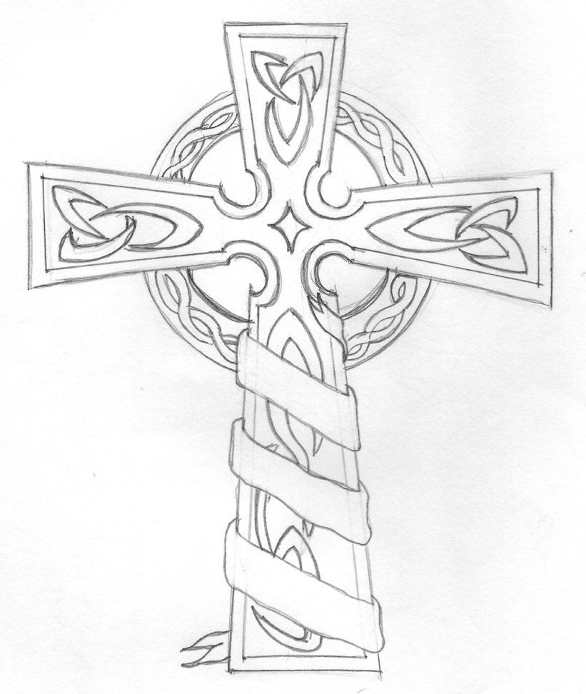 Cross And Heart Coloring Pages