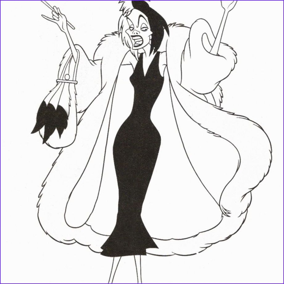 Cruella Coloring Pages