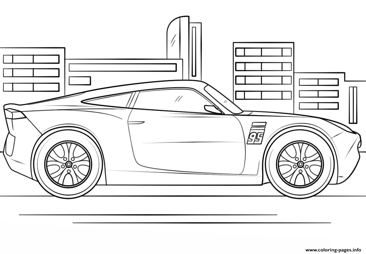 Cruz Ramirez From Cars 3 Disney Coloring Page Printable