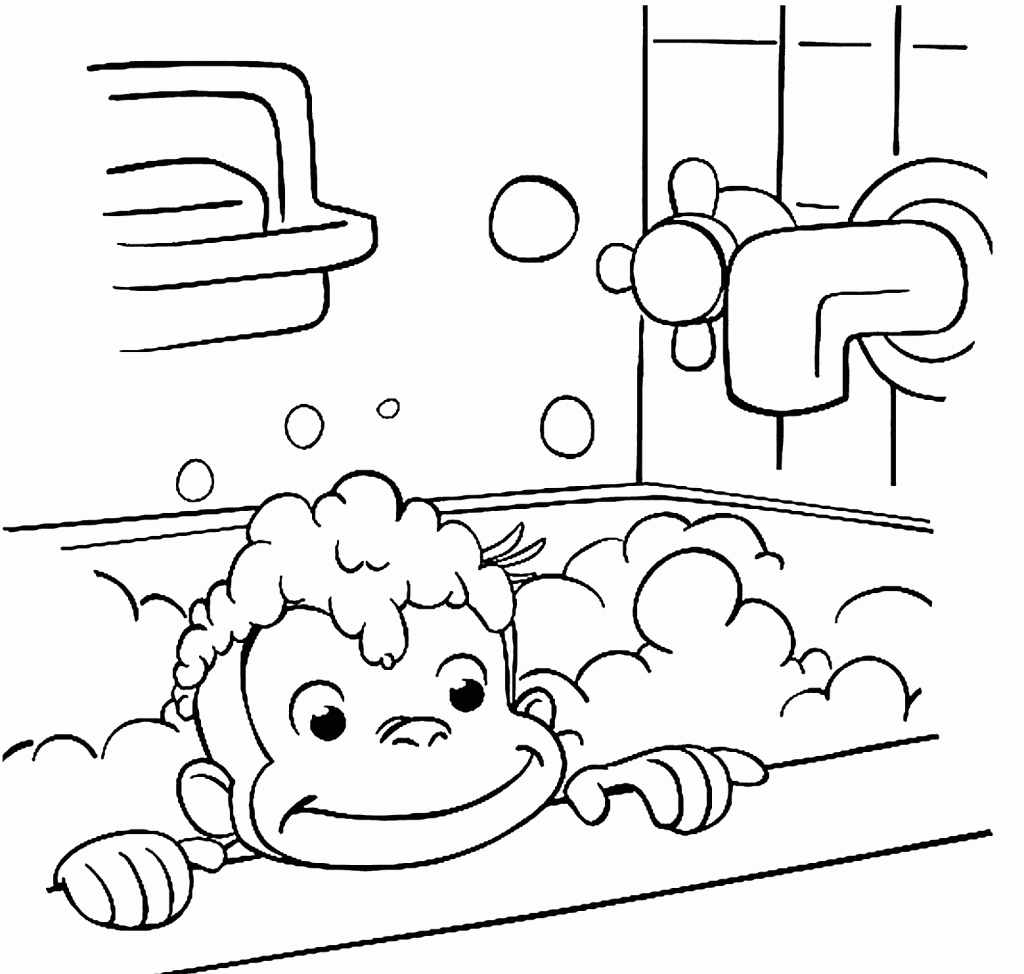 Curious George Halloween Coloring Pages Coloring Home