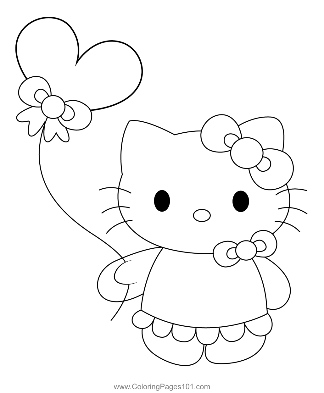 Cut Hello Kitty Coloring Page For Kids Free Hello Kitty Printable Coloring Pages Online For