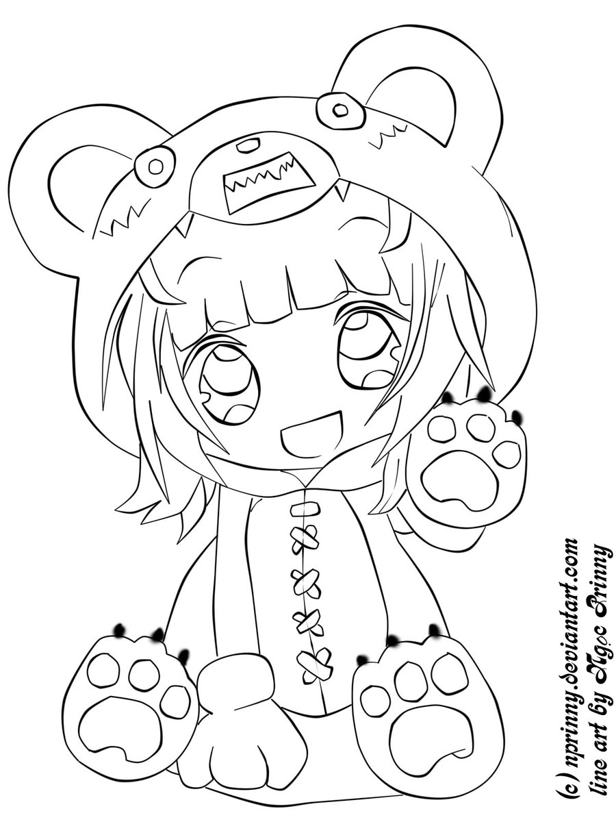 Cute Anime Animals Coloring Pages At GetColorings Free Printable Colorings Pages To Print