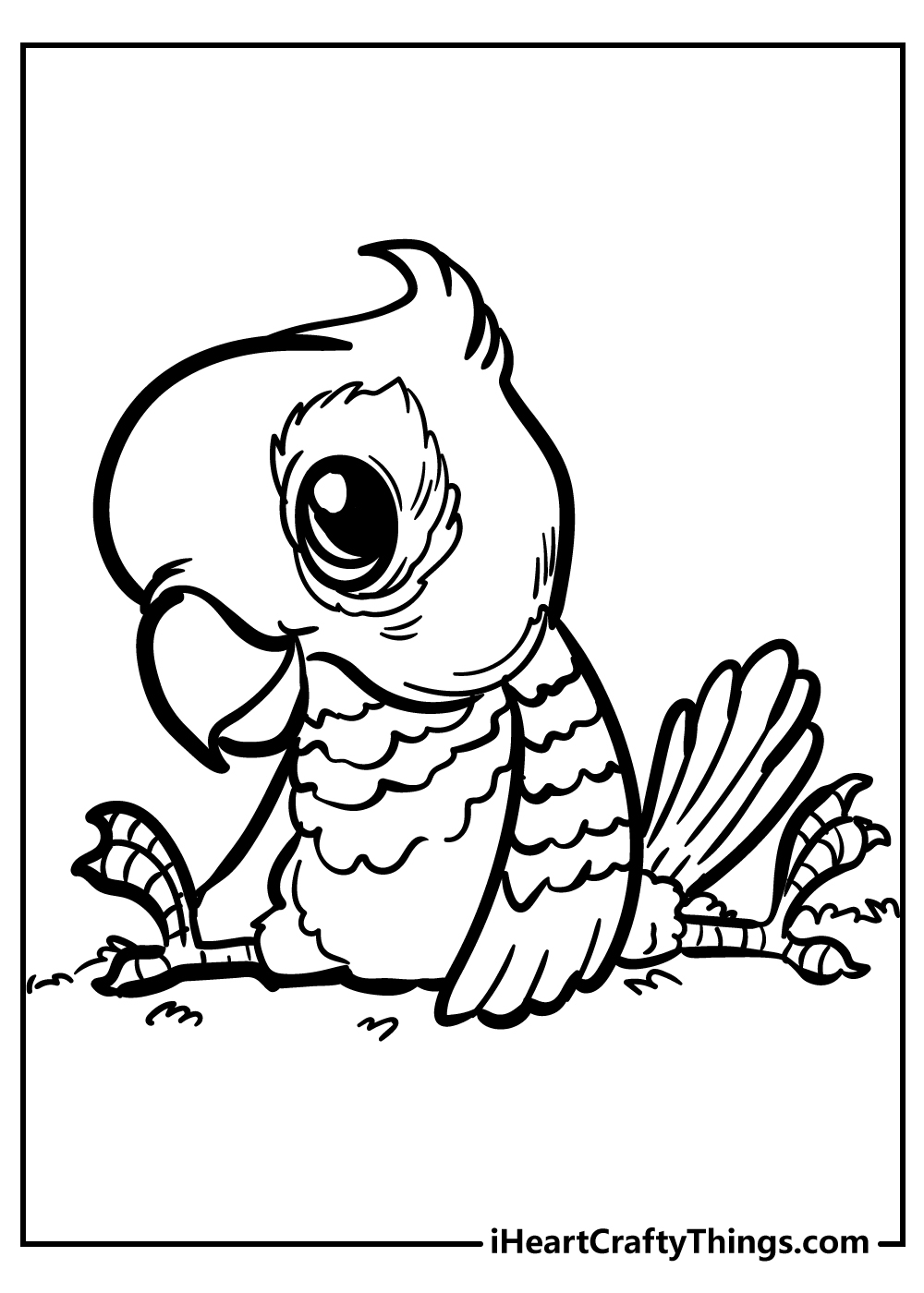 Cute Baby Bird Coloring Pages