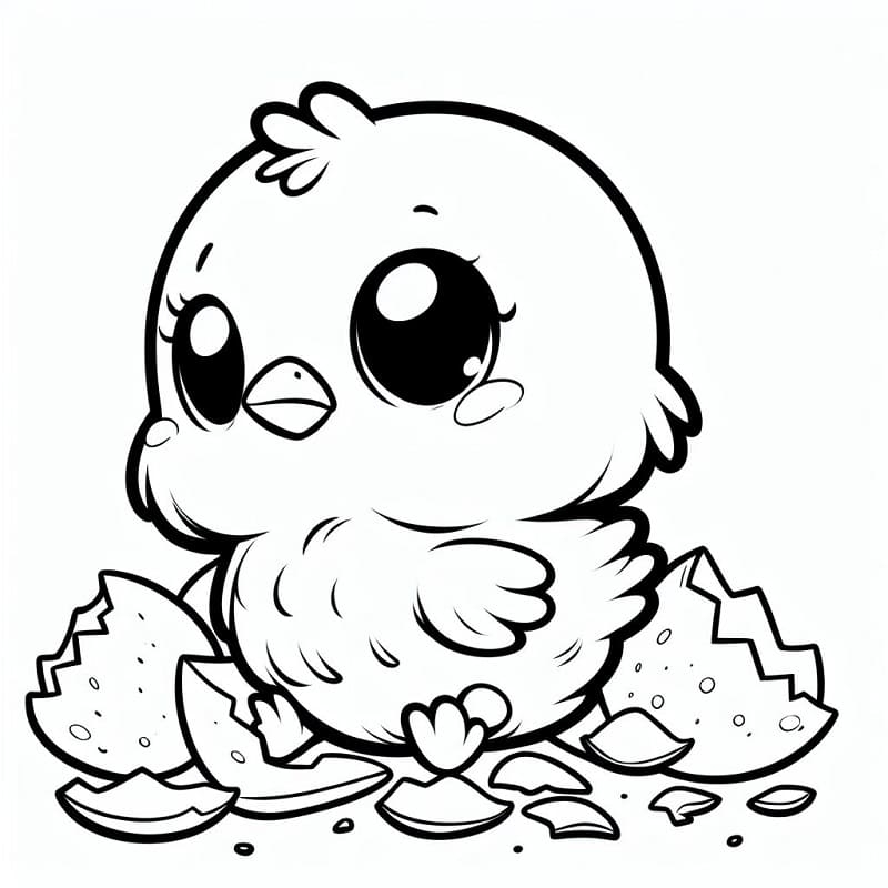 Chick Coloring Pages