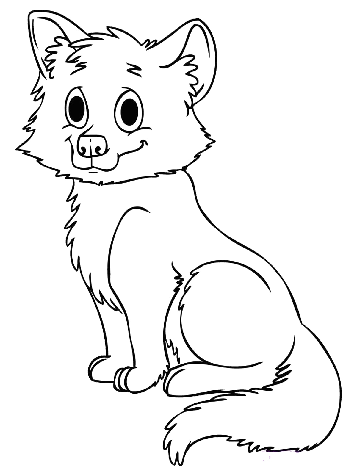 Cute Fox Coloring Pages
