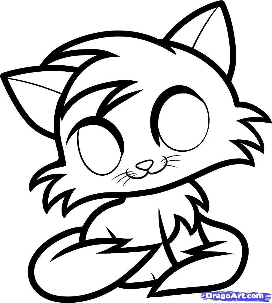 Cute Baby Kitten Coloring Pages At GetColorings Free Printable Colorings Pages To Print