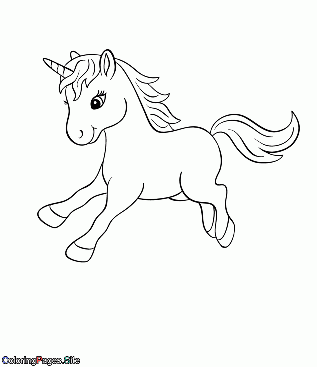 Cute Baby Unicorns Coloring Pages