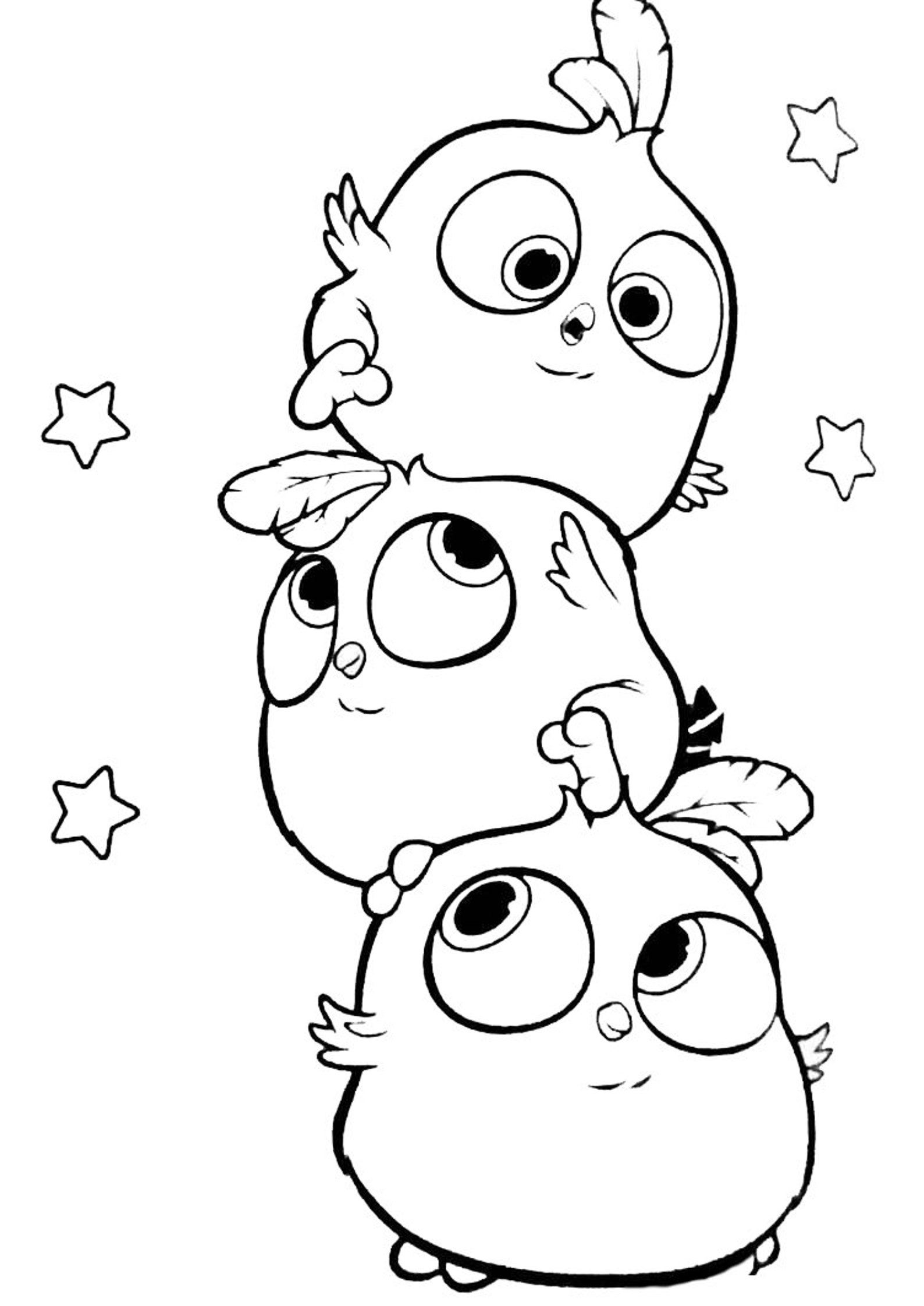 Cute Birds Coloring Book Birds Coloring Pages Birds Etsy