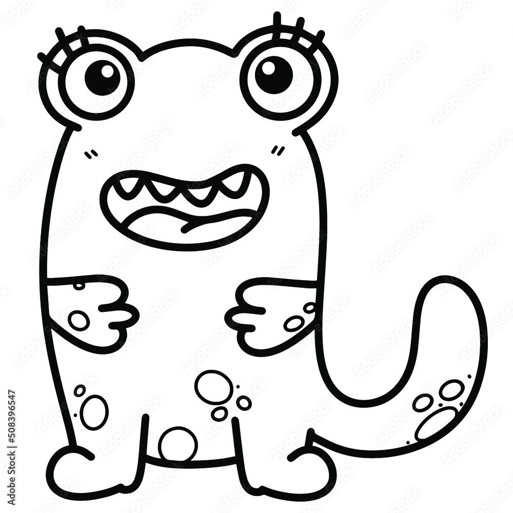 Baby Monster Coloring Pages