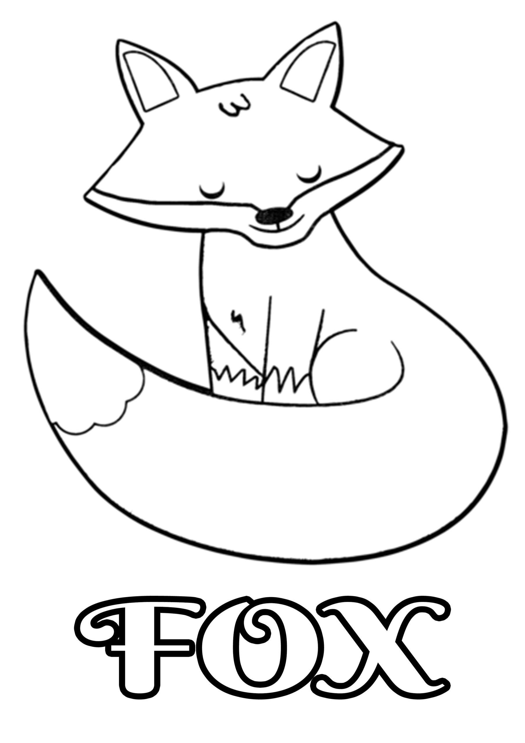 Cute Fox Coloring Pages