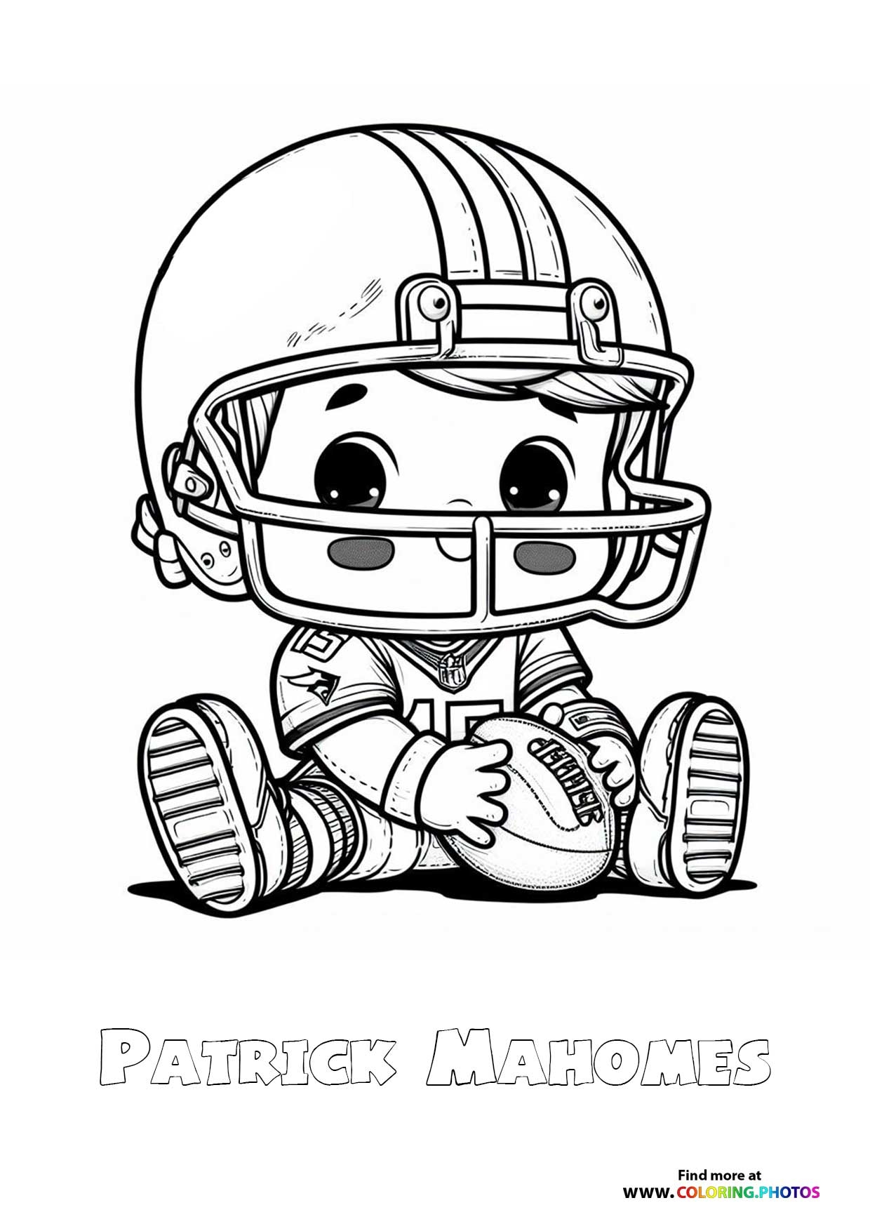 Patrick Mahomes Coloring Pages