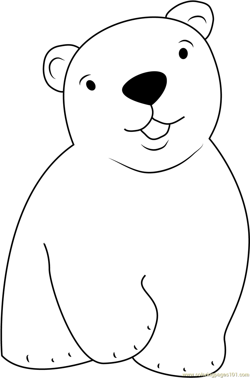 Polar Bear Coloring Page