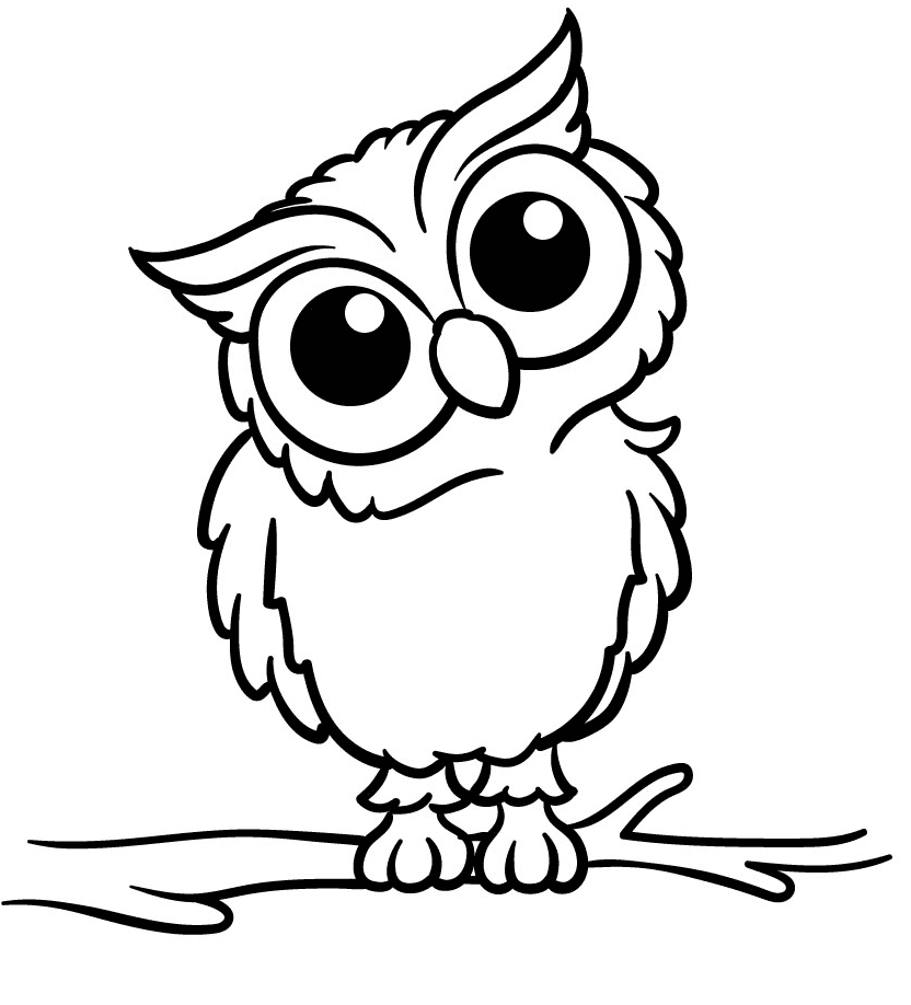 Cute Printable Owl Coloring