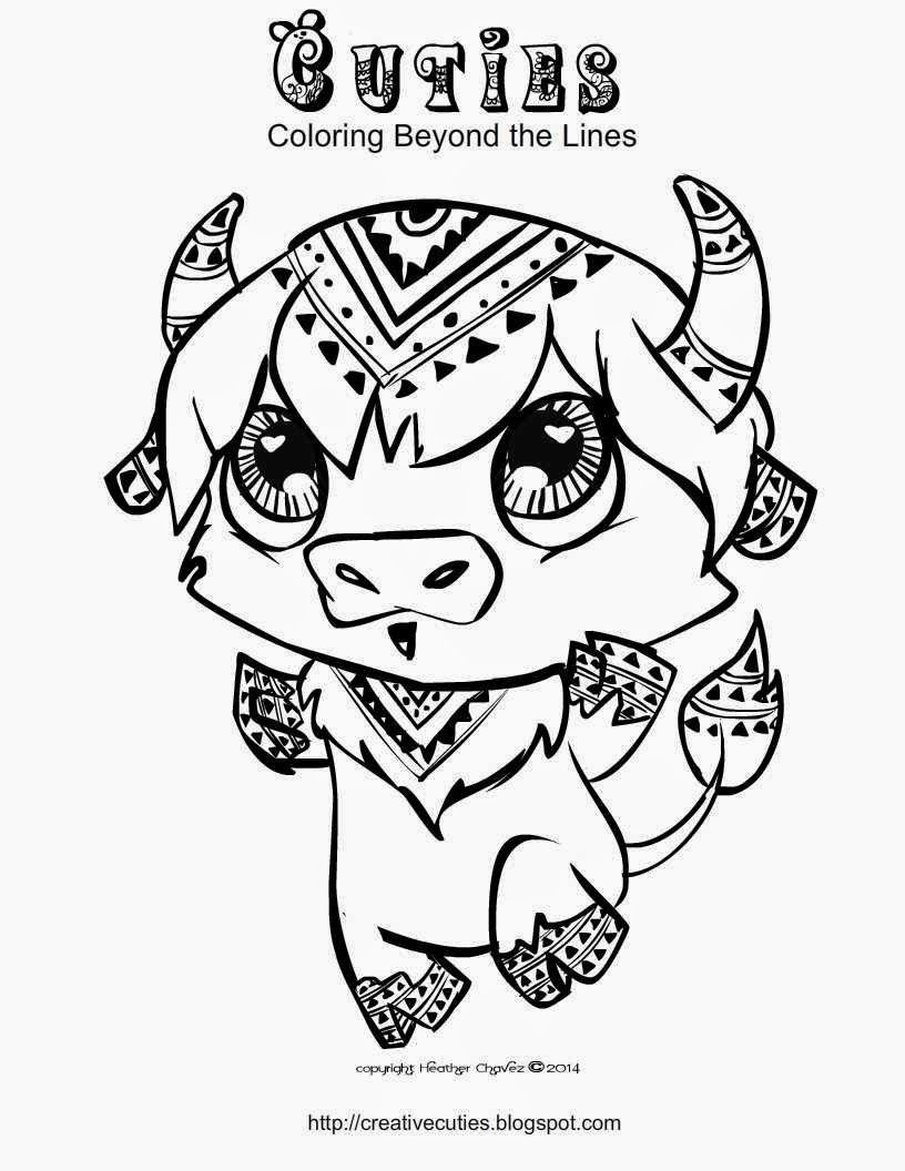 Cuties Animal Coloring Pages