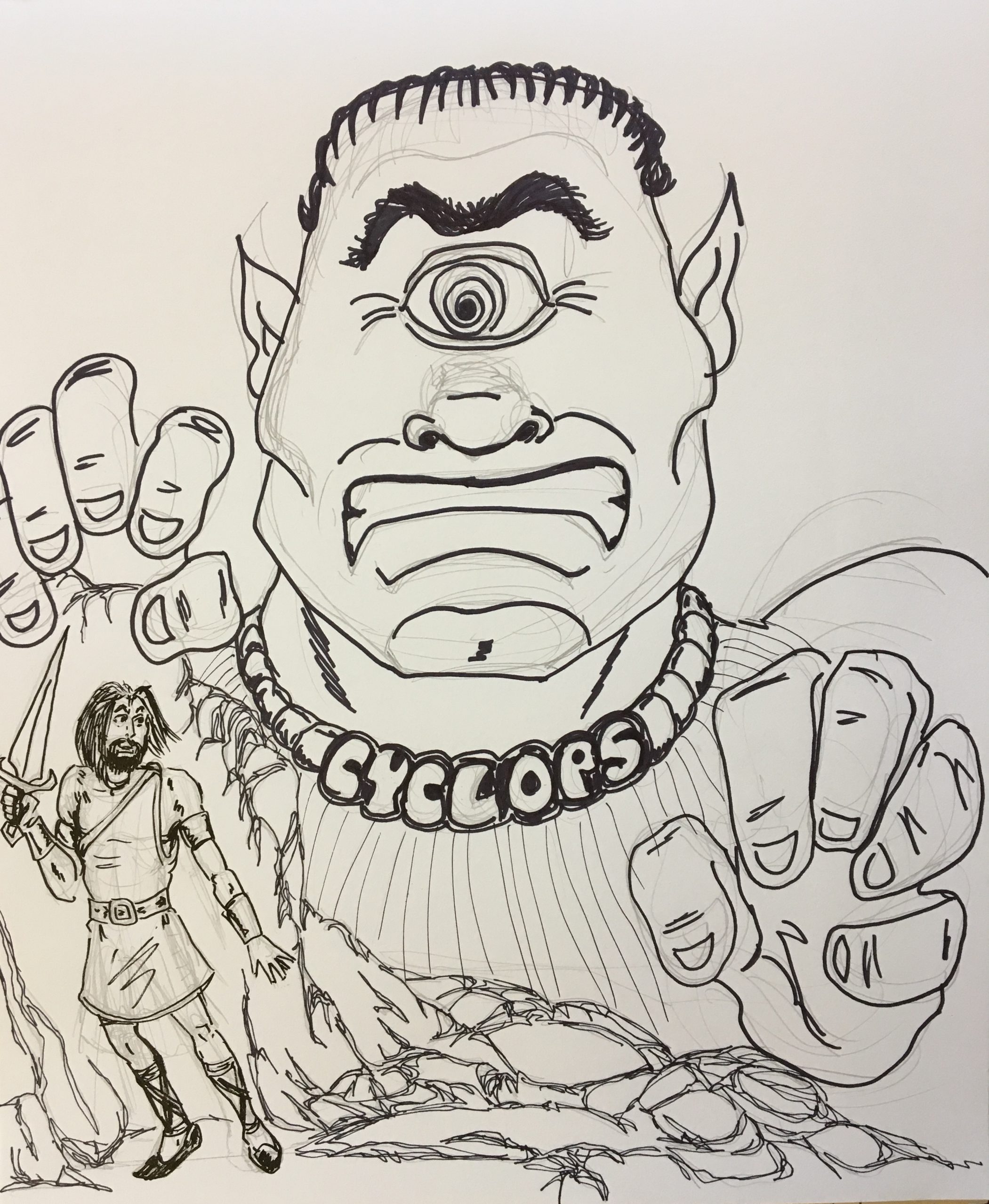 Cyclops Coloring Page