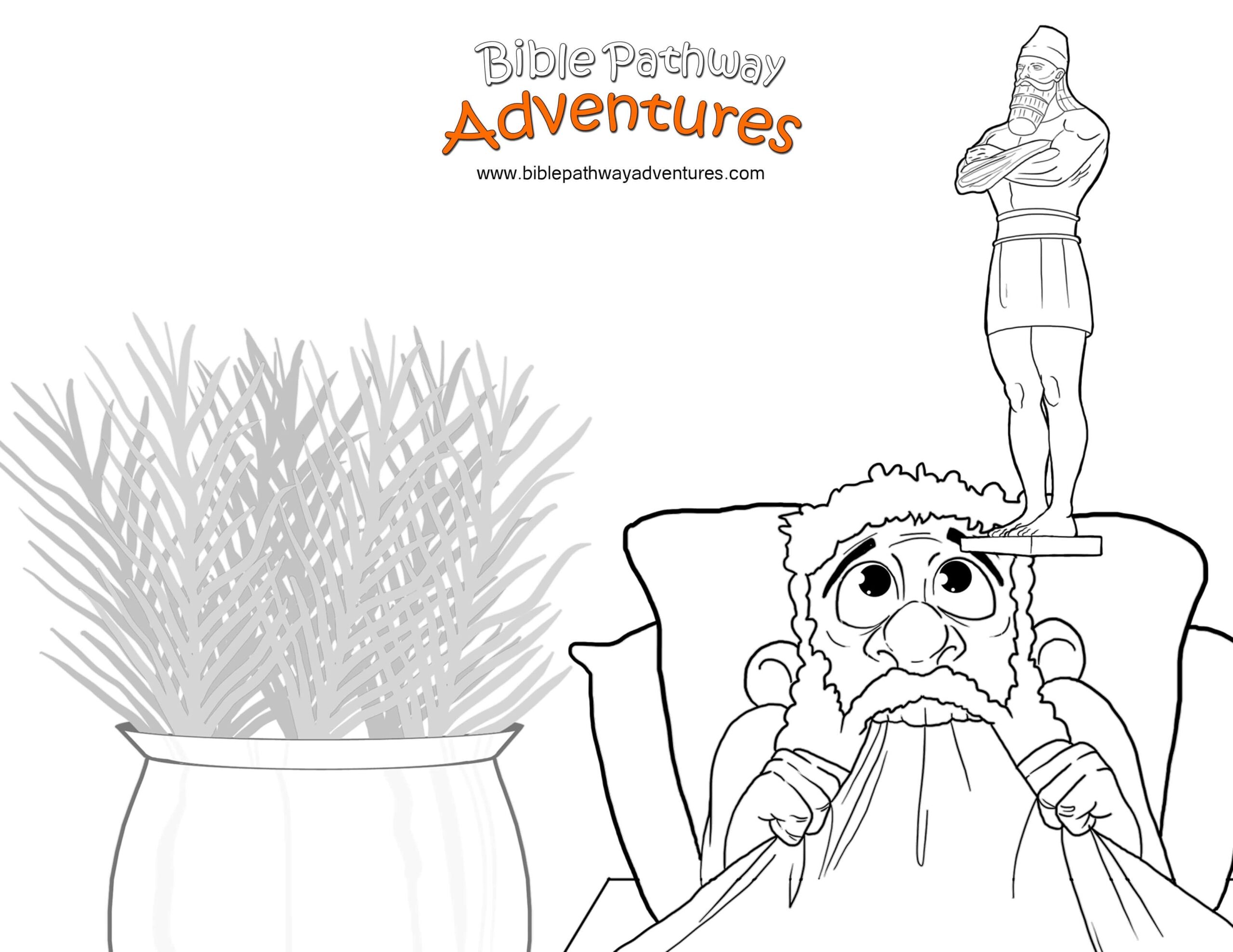 Daniel Interprets Nebuchadnezzars Dream Coloring Page Free Printable Images And Photos Finder