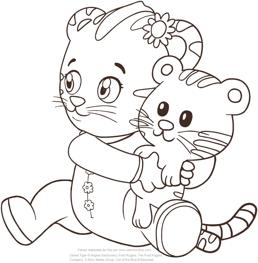 Daniel The Tiger Coloring Page