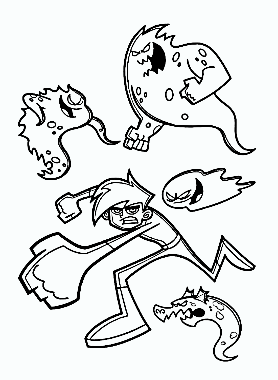 Danny Phantom Coloring Pages Printable For Free Download