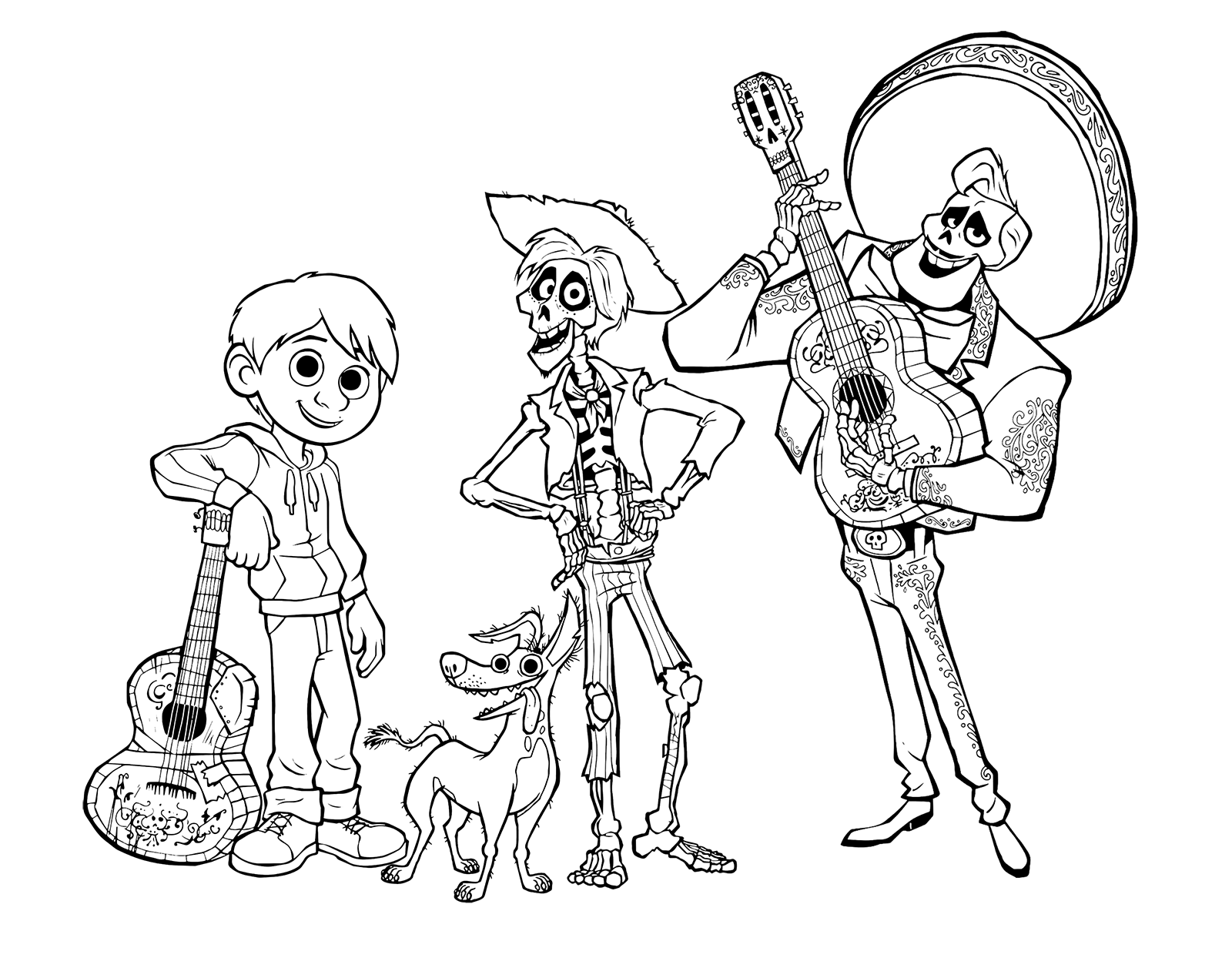 Dante Coco Coloring Pages The Free Coloring Sheets Found Here Are Fun For Kids To Print And Color
