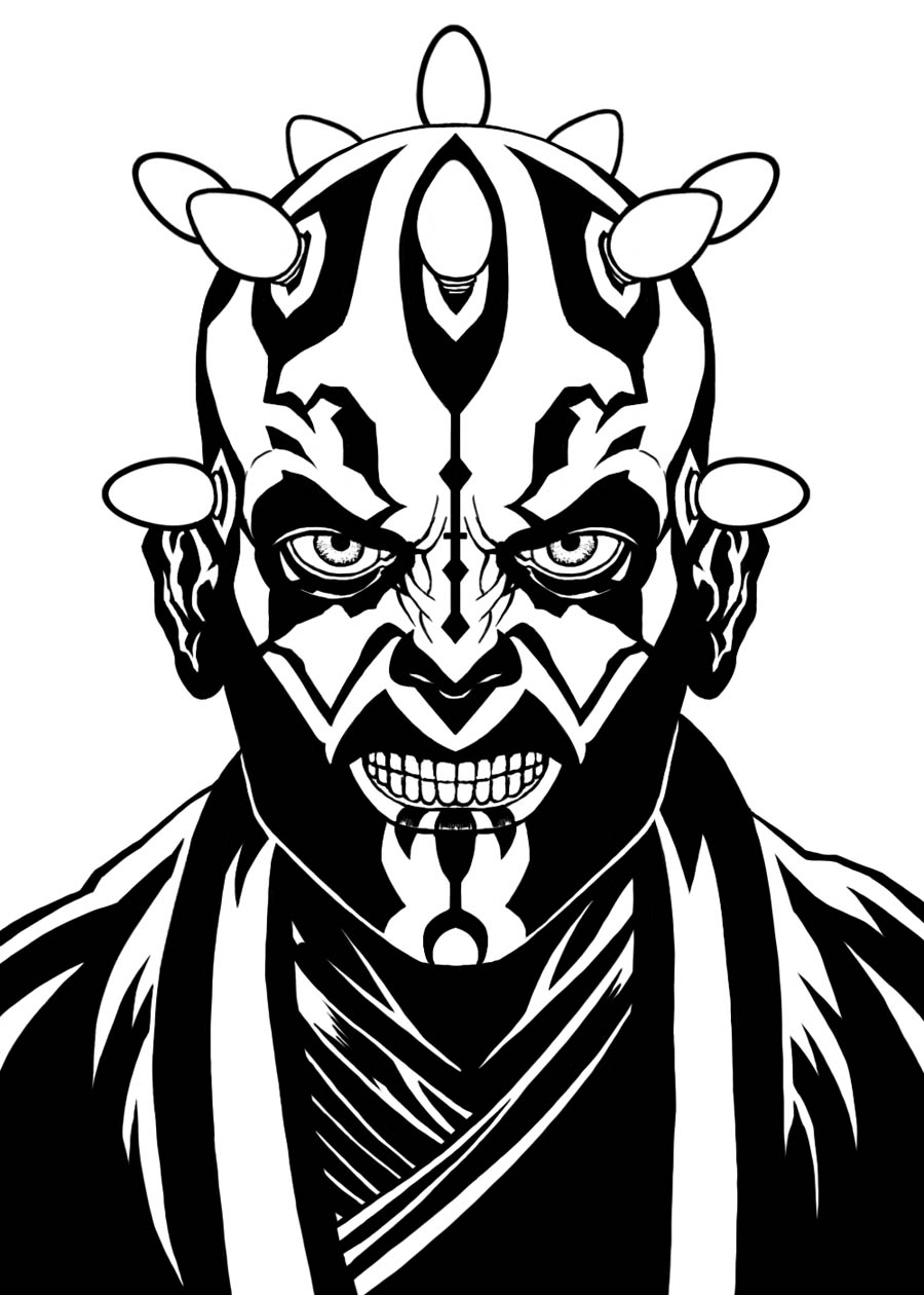 Darth Maul Coloring Page At GetColorings Free Printable Colorings Pages To Print And Color