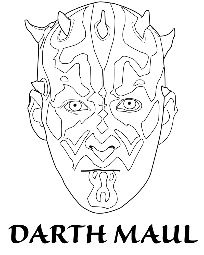 Darth Maul Coloring Pages Best Coloring Pages For Kids
