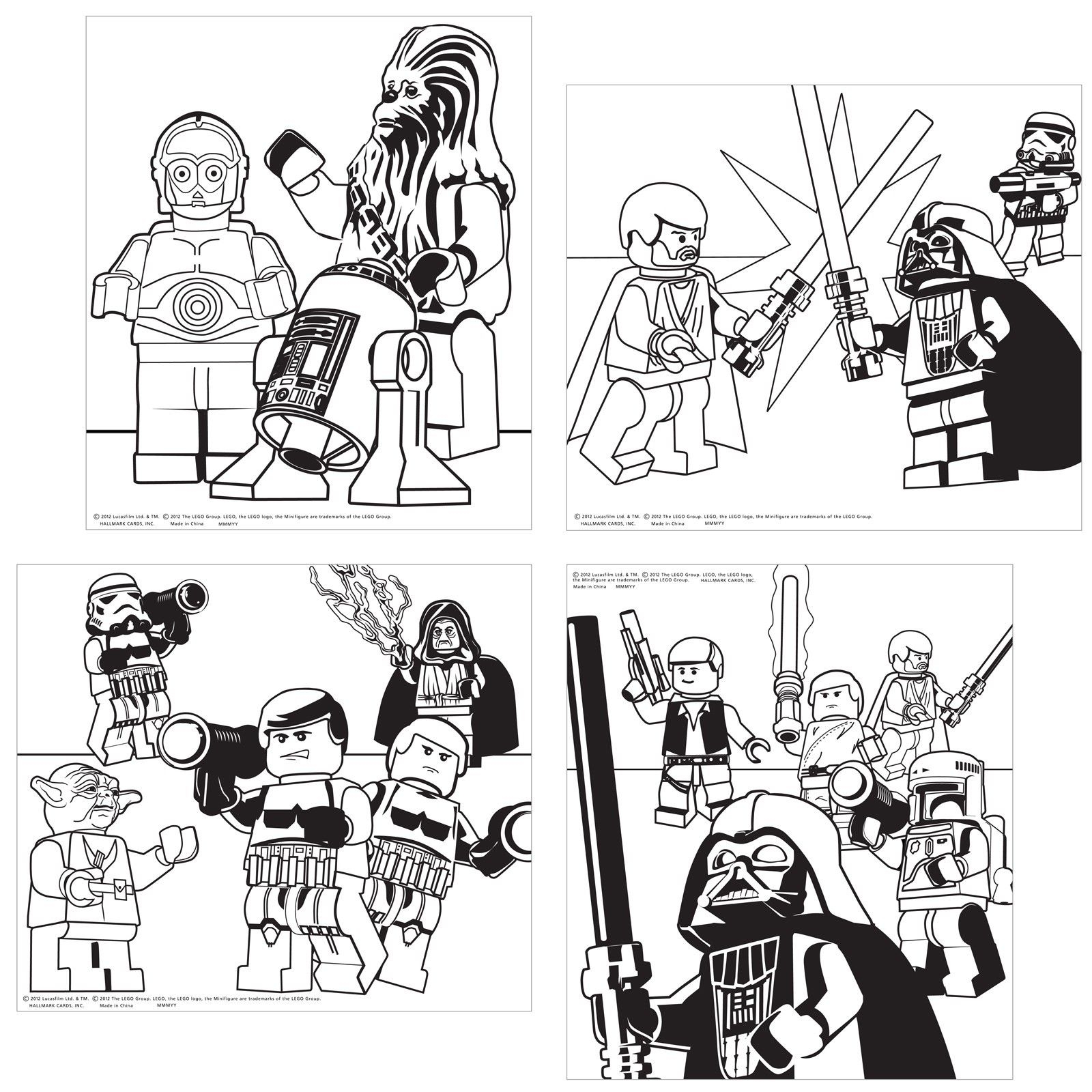 Lego Darth Maul Coloring Page