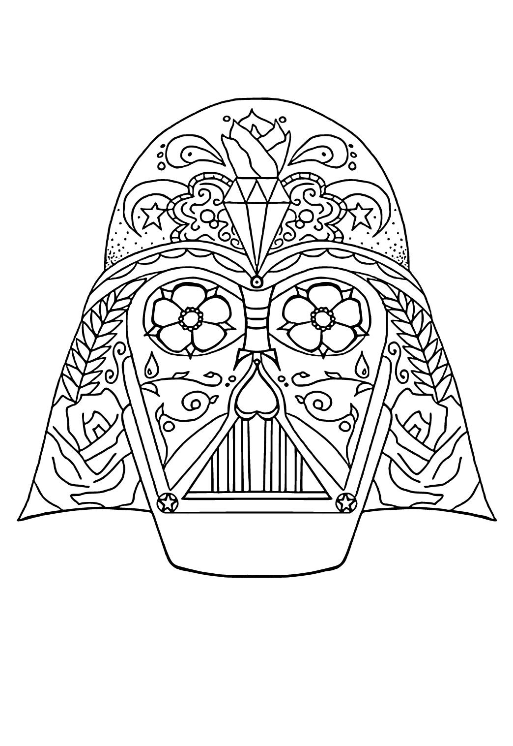Darth Vader Coloring Page
