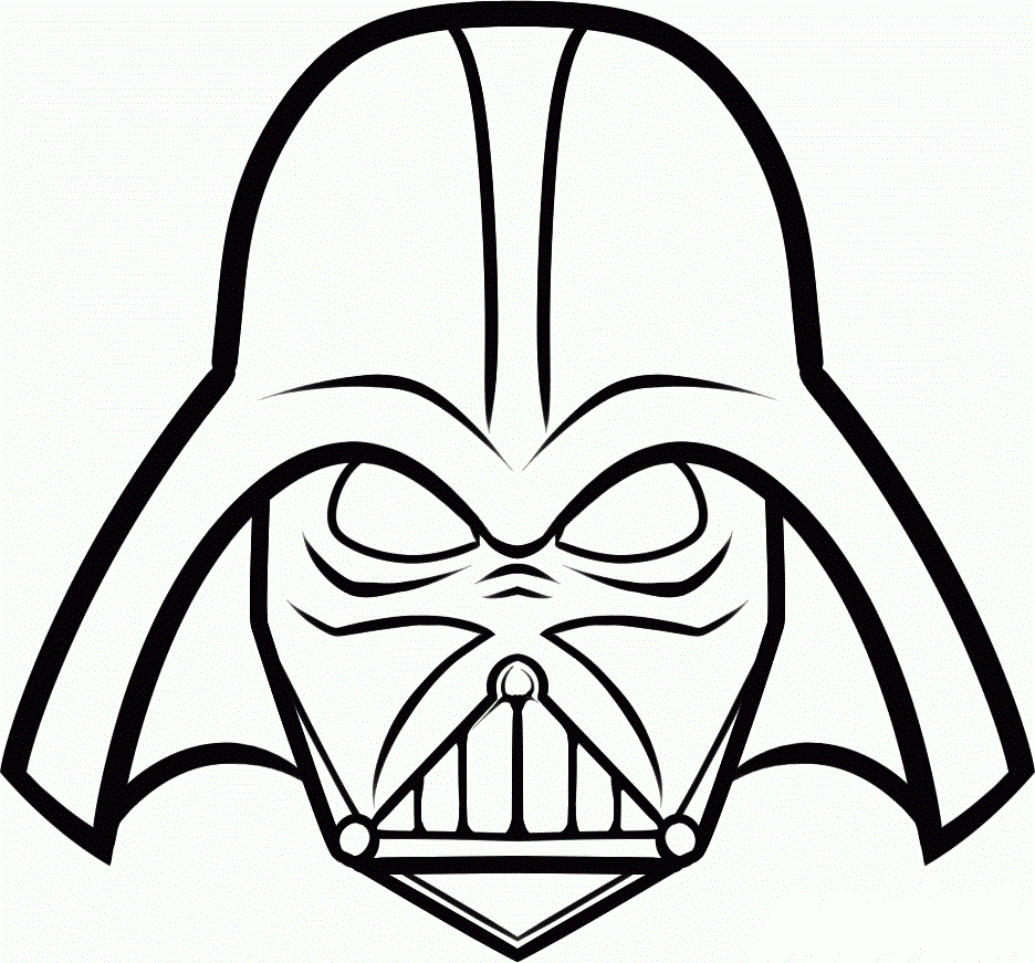 Darth Vader Helmet Coloring Page High Quality Coloring Pages Coloring Home