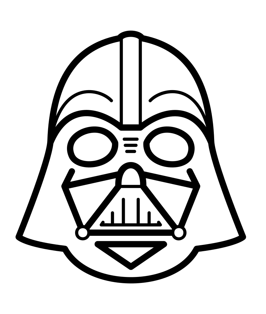 Darth Vader S Mask Coloring Page Free Printable Coloring Pages For Kids