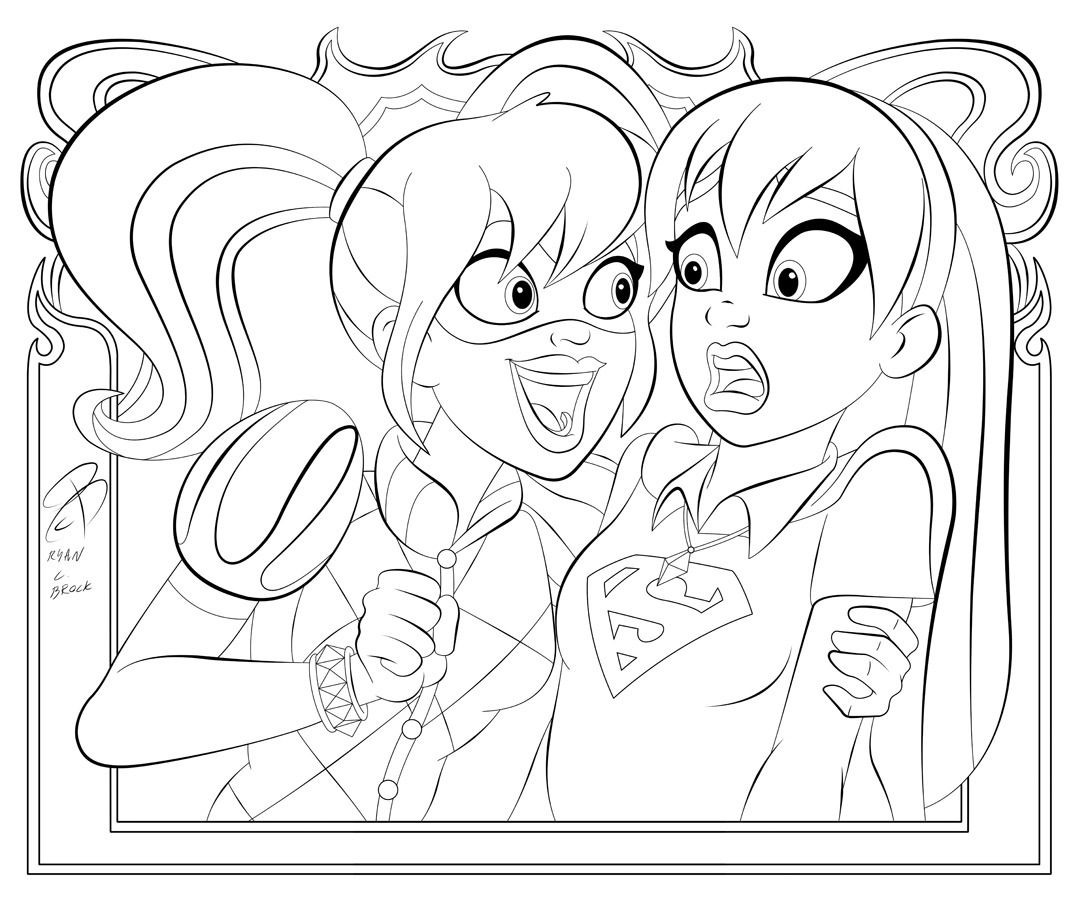 DC Superhero Girls Coloring Pages Best Coloring Pages For Kids