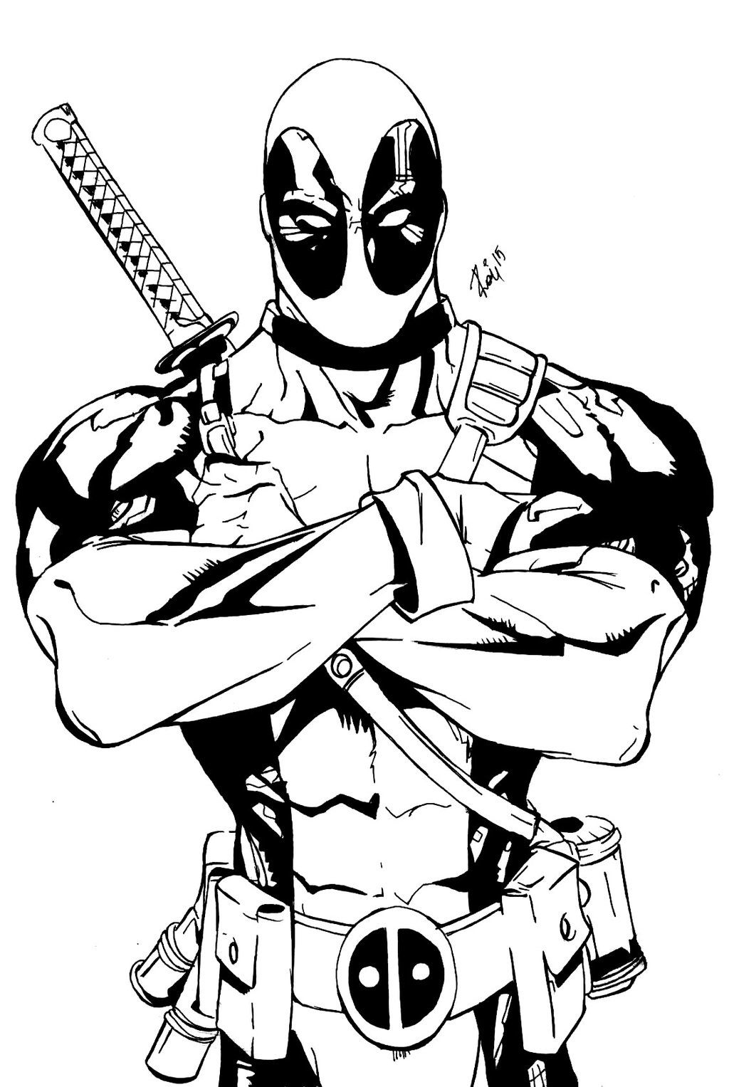 Deadpool Superhero Coloring Superhero Coloring Pages Avengers Coloring Pages