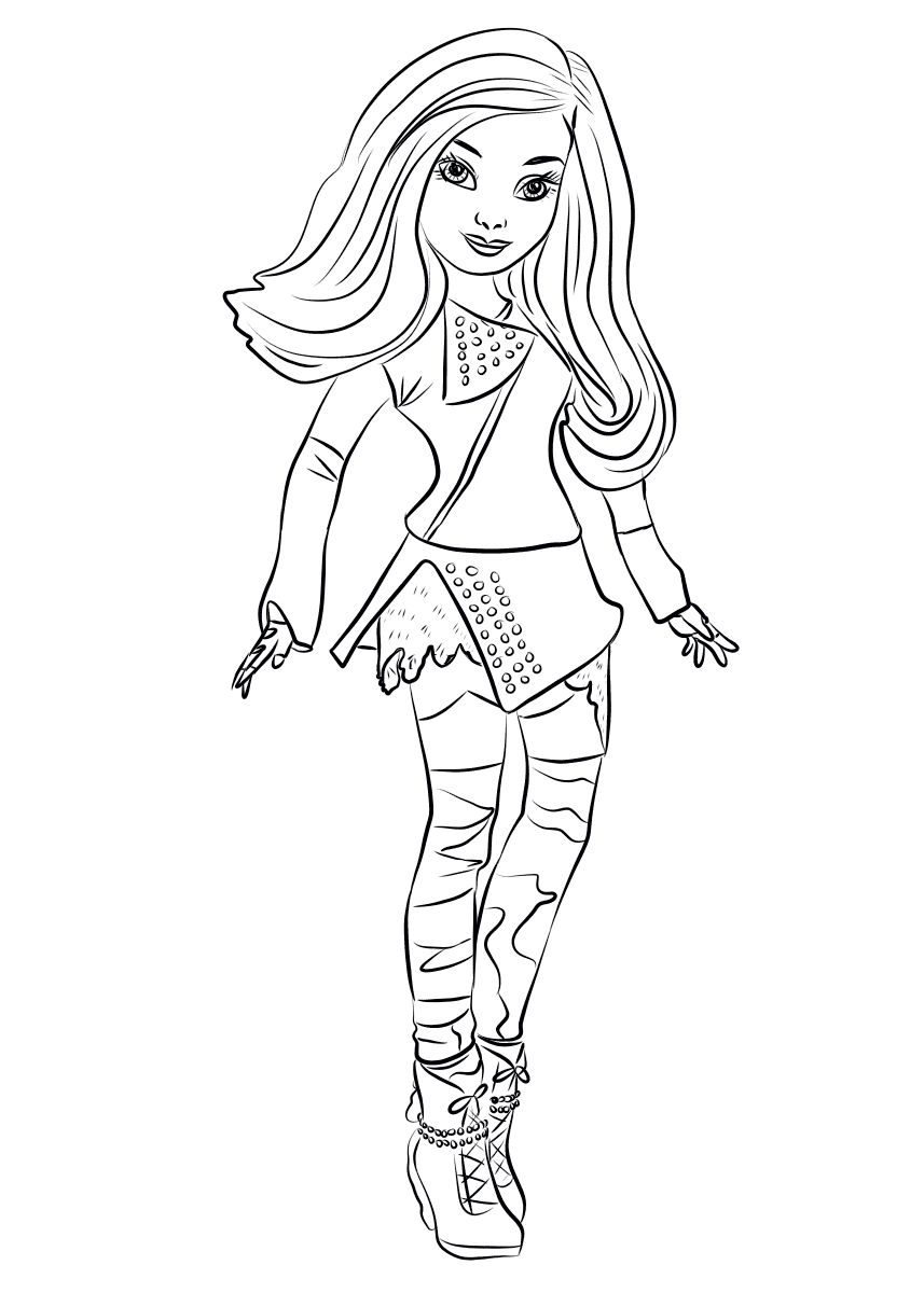 Descendants 3 Coloring Pages ColoringPages234 ColoringPages234