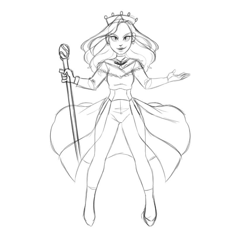 Descendants Princess Audrey Coloring Page