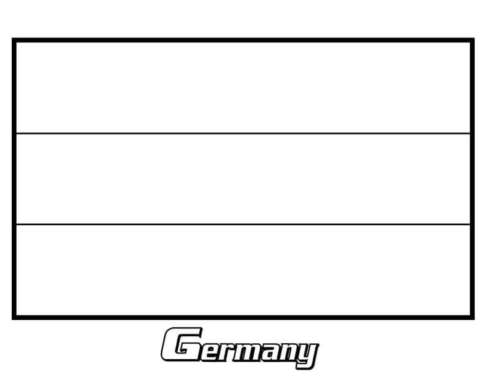 Desenhos De Bandeira Da Alemanha Simples Para Colorir E Imprimir ColorirOnline Com