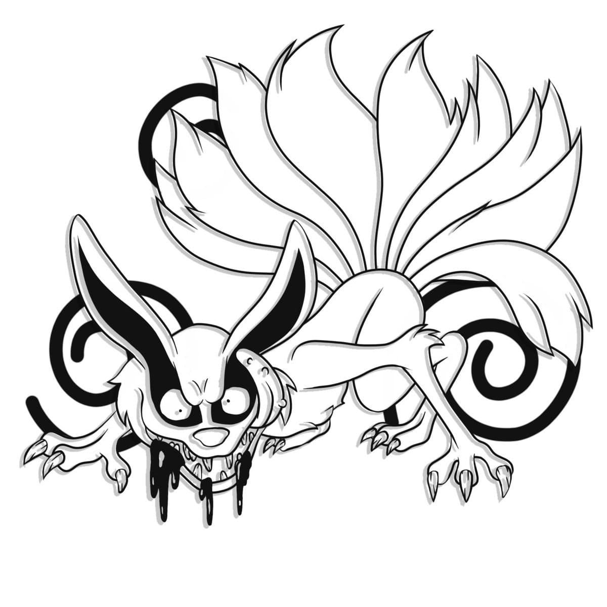 Desenhos De Kurama Para Colorir Baixe E Imprima Gratuitamente