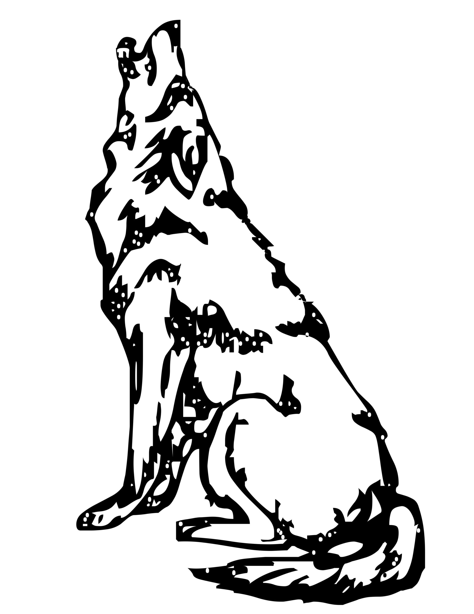 Adult Coloring Page Wolf