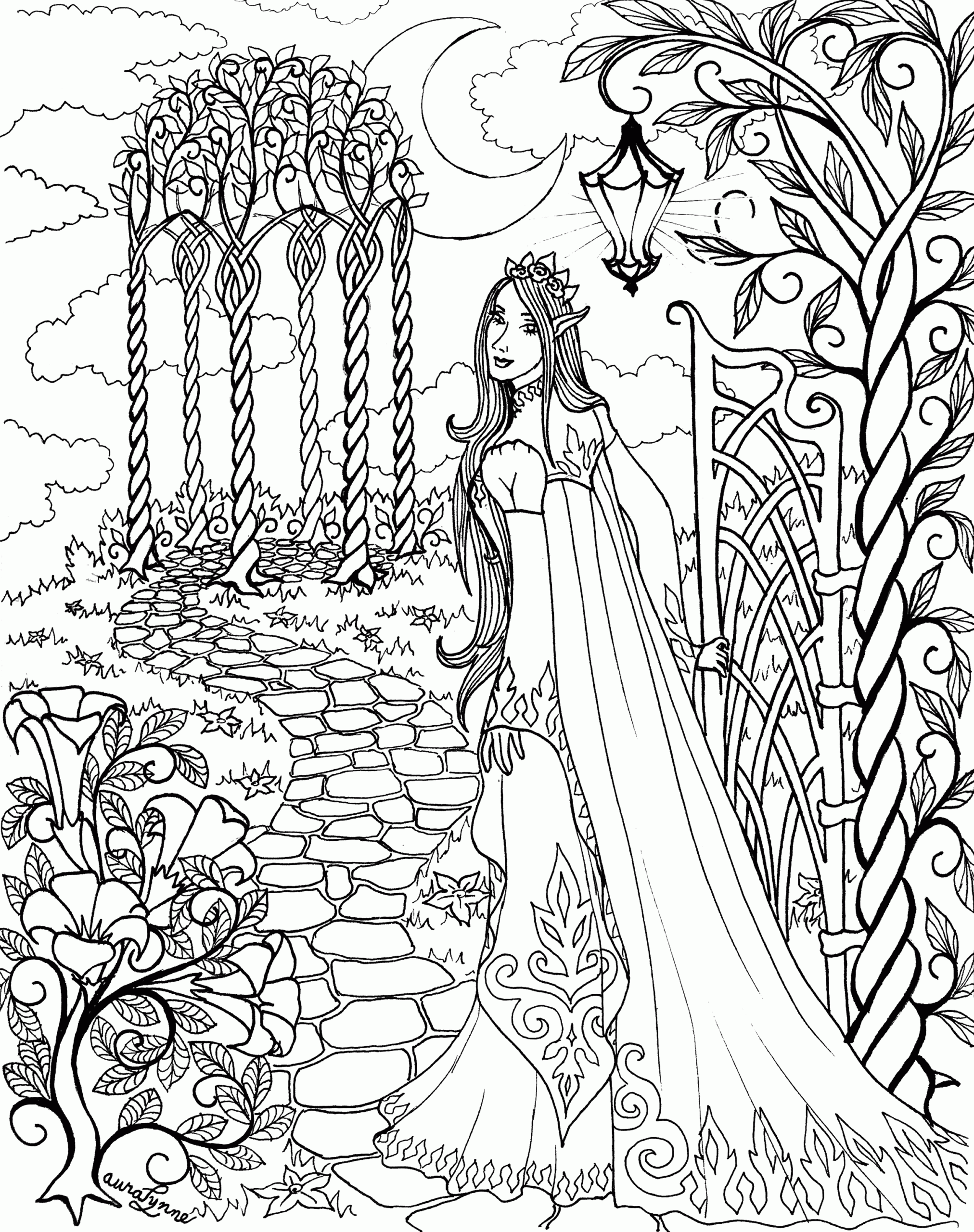 Queen Coloring Page