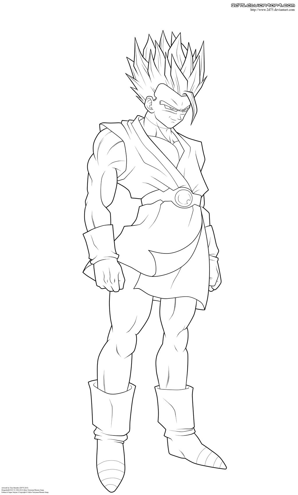 Future Gohan Ssj2 Coloring Pages
