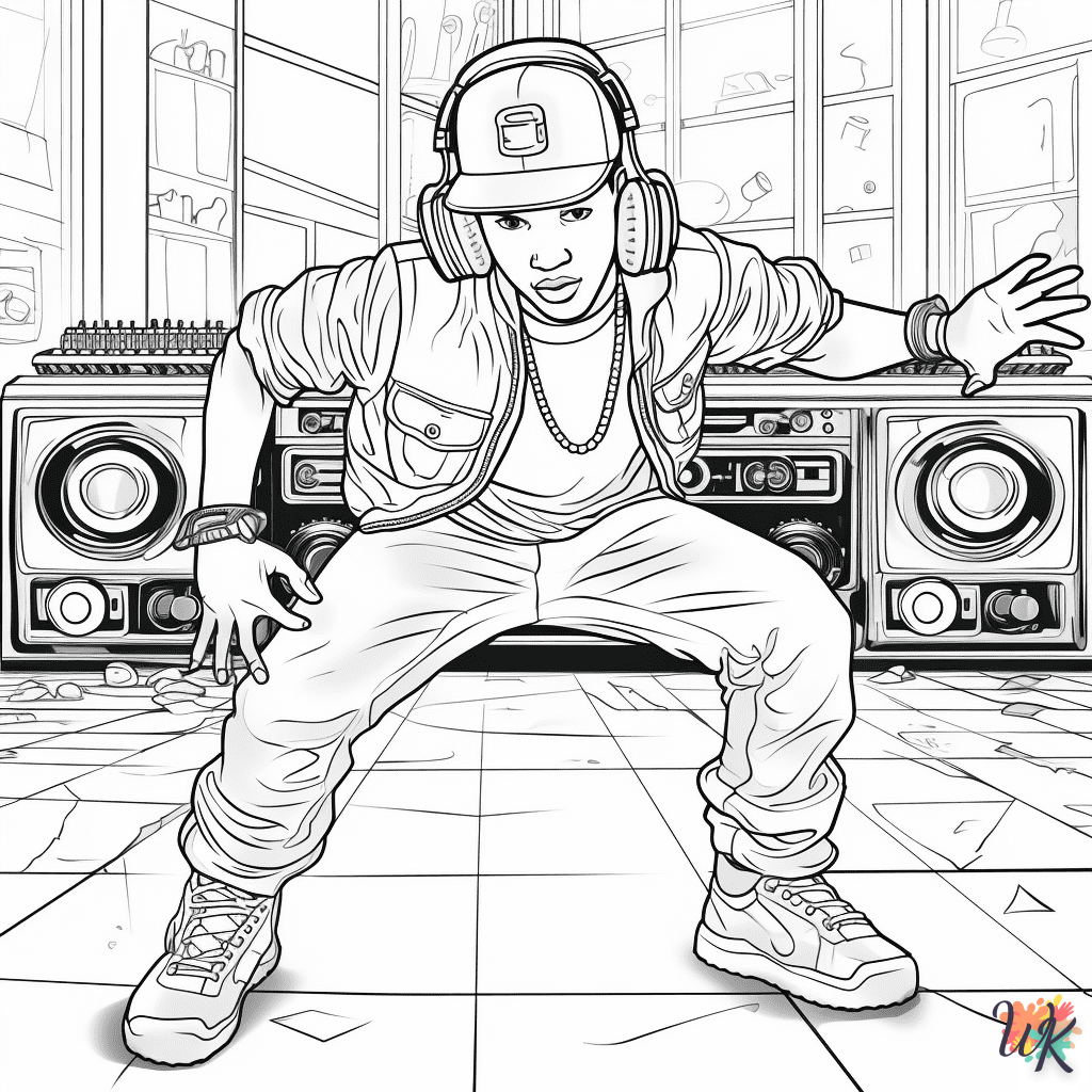 Hip Hop Coloring Pages