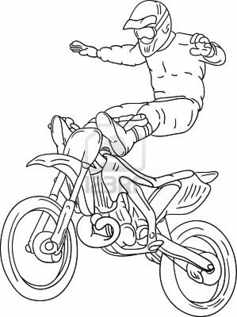 Dirt Bike Coloring Pages Coloring Print