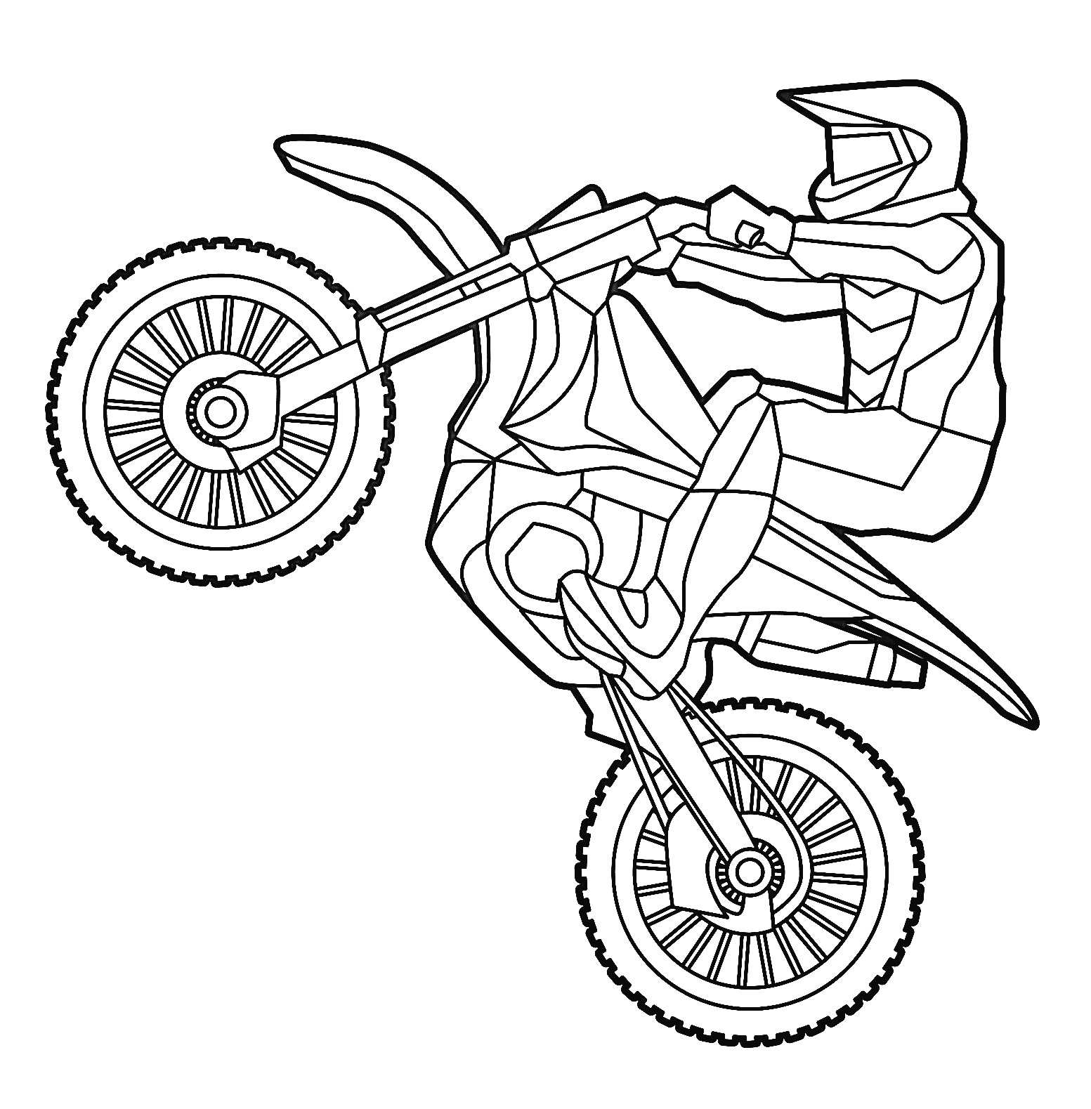 Dirt Bike Coloring Pages