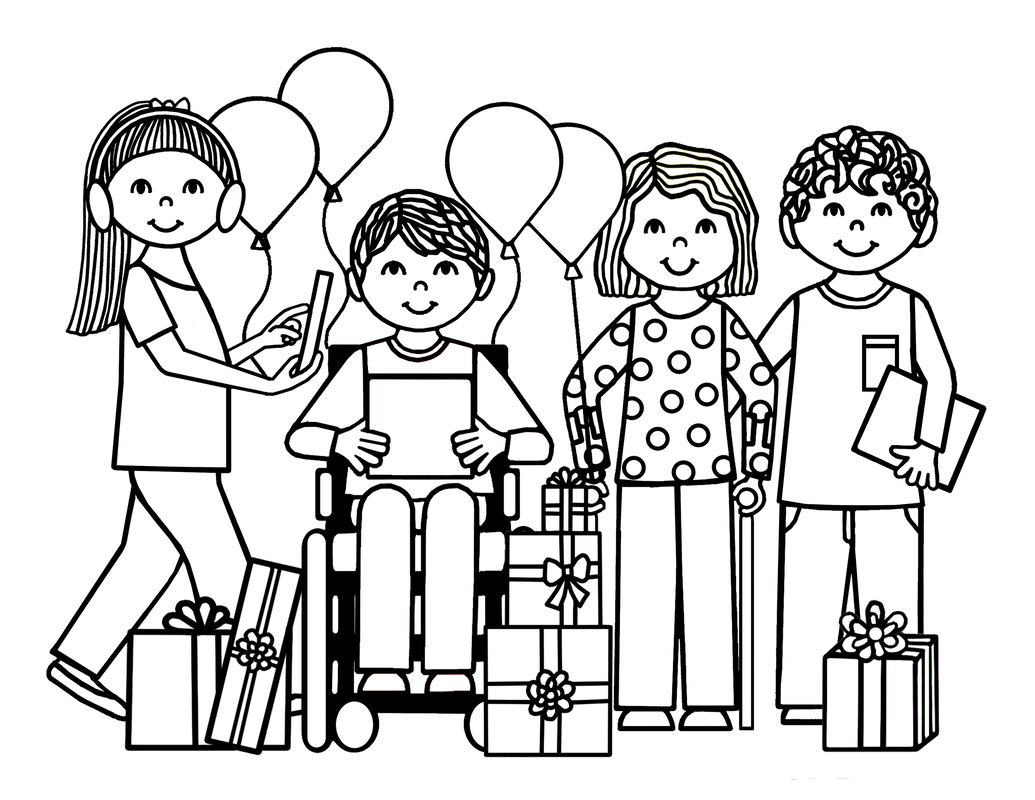 Disability Awareness Coloring Pages
