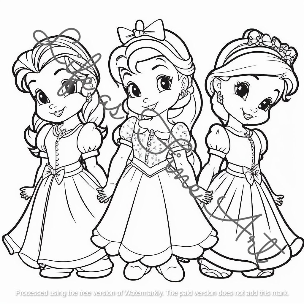 Baby Belle Coloring Pages