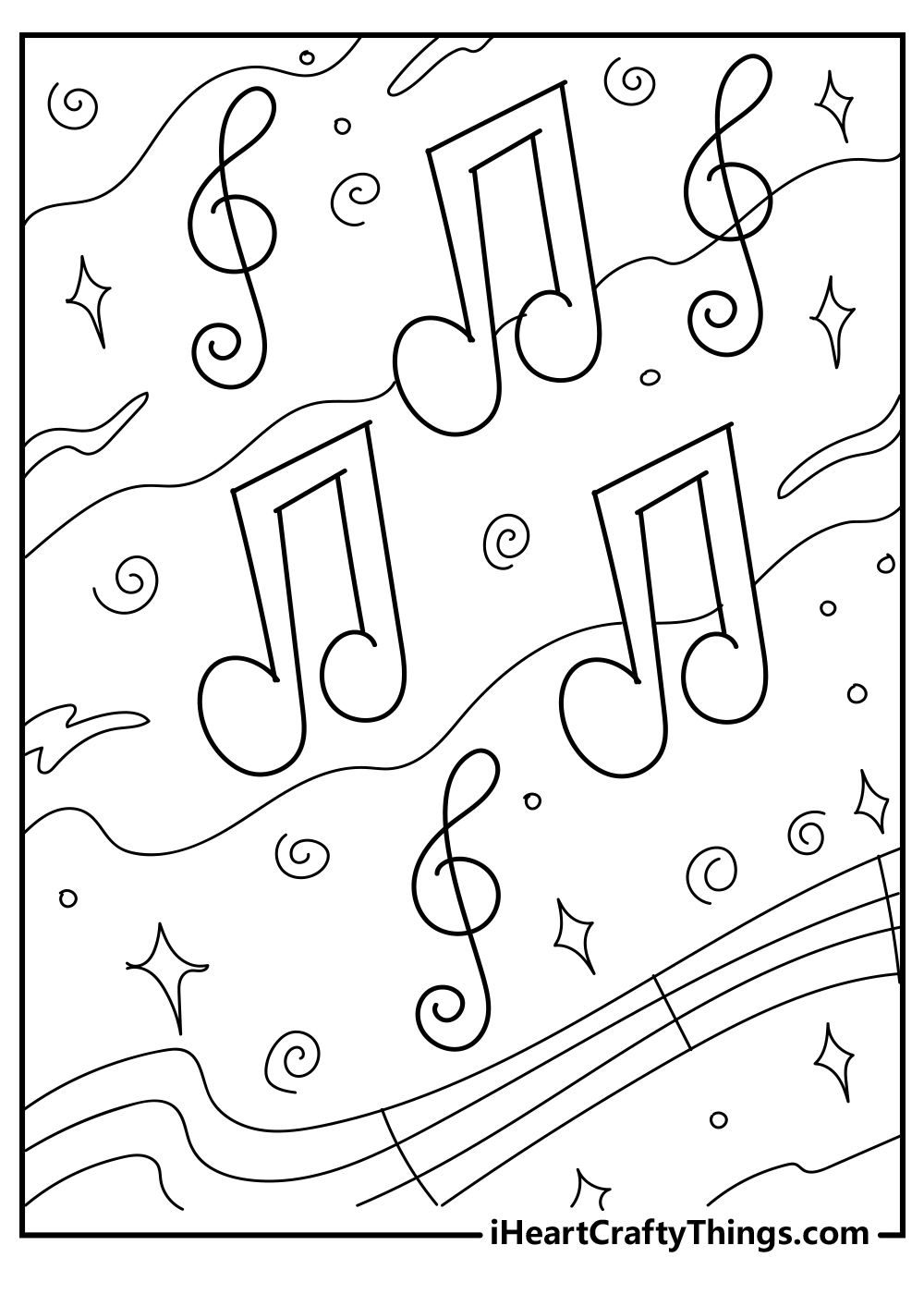 Discover 83 Best Music Notes Coloring Pages Free To Print And Download Shill Art