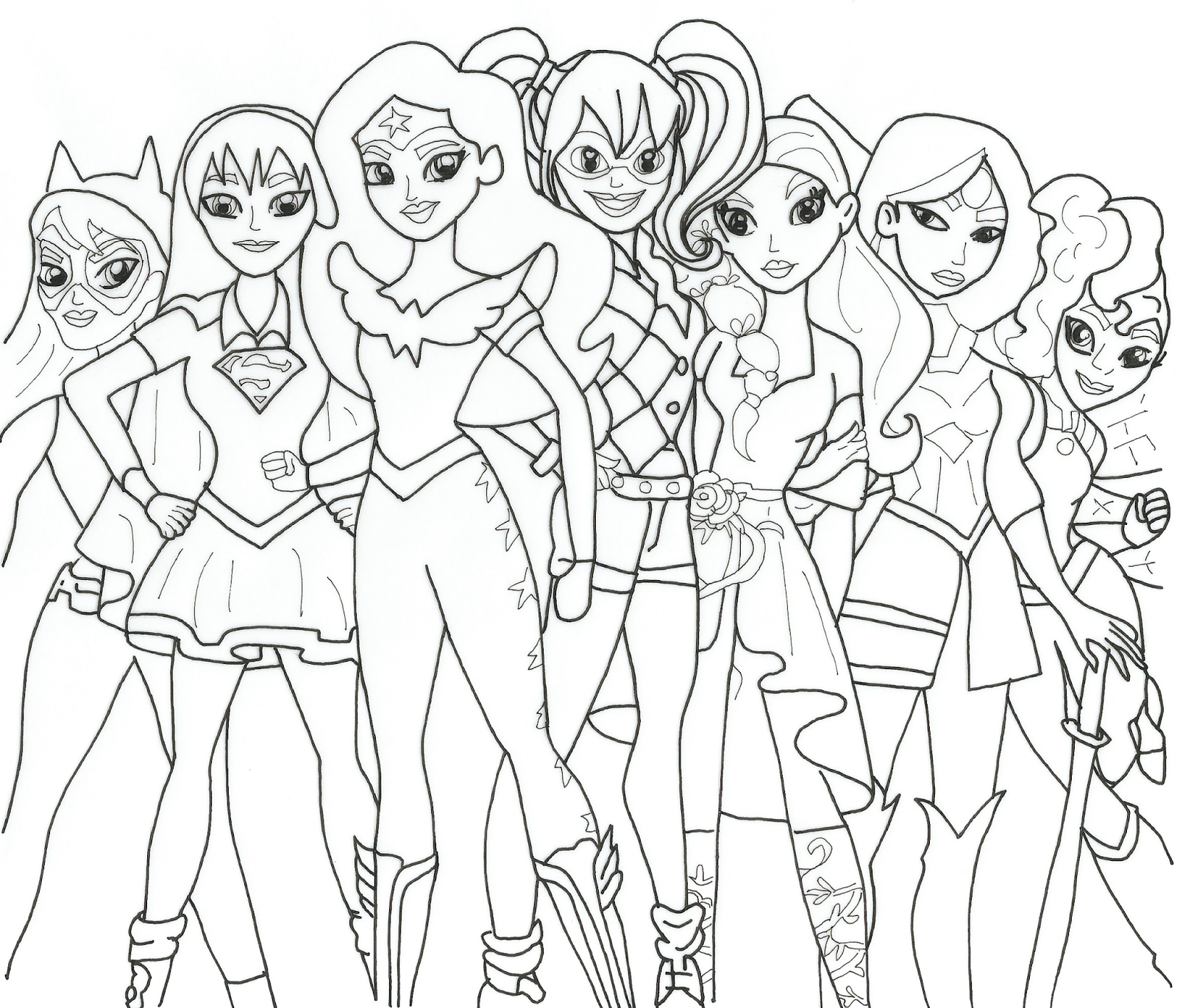 Disegni Da Colorare Dc Super Hero Girl Harley Quinn Migliori Pagine Da Colorare Gratis Per