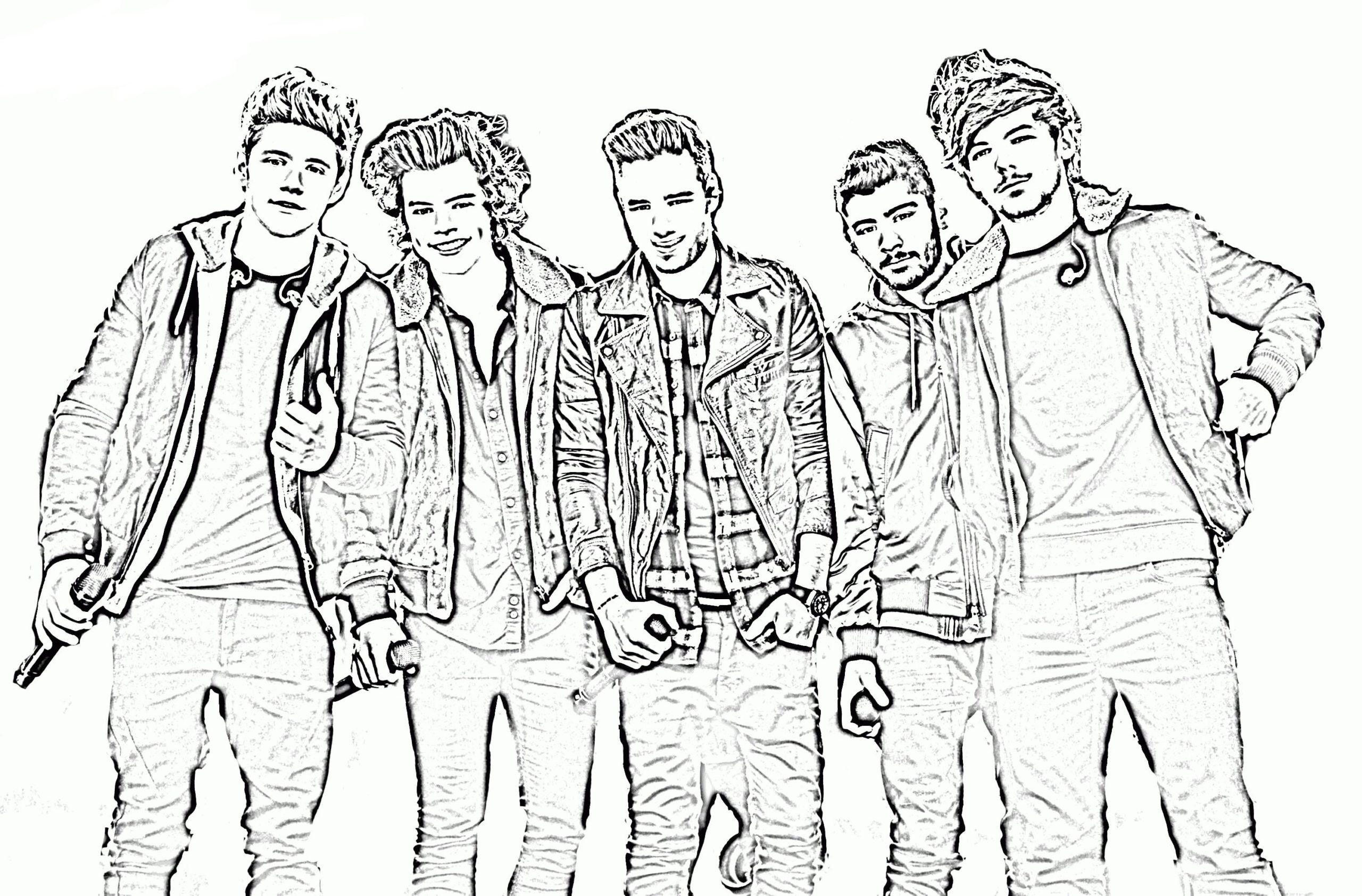 Disegni Di One Direction Da Colorare Stampa Gratuitamente