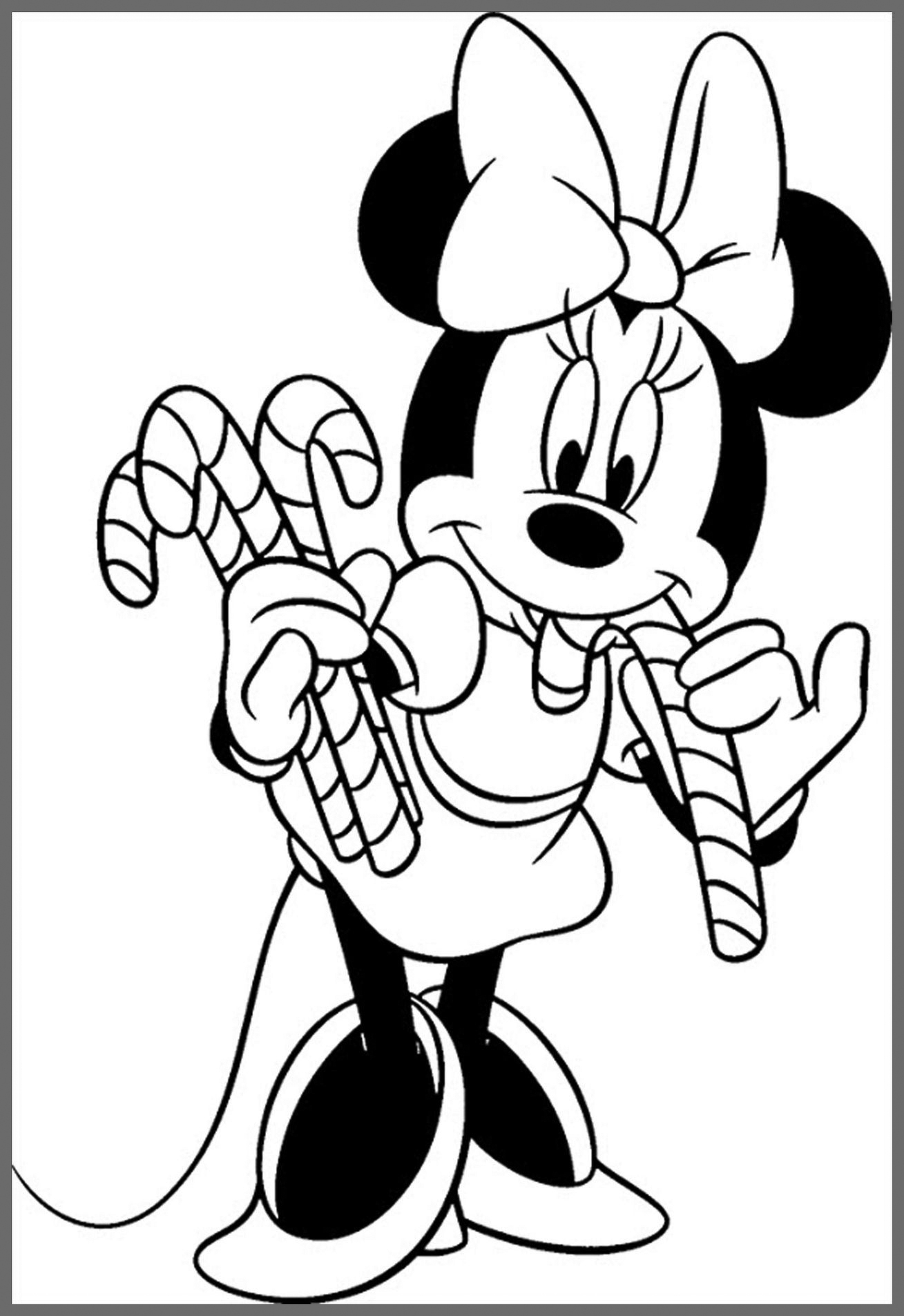 Mickey Mouse Christmas Coloring Pages
