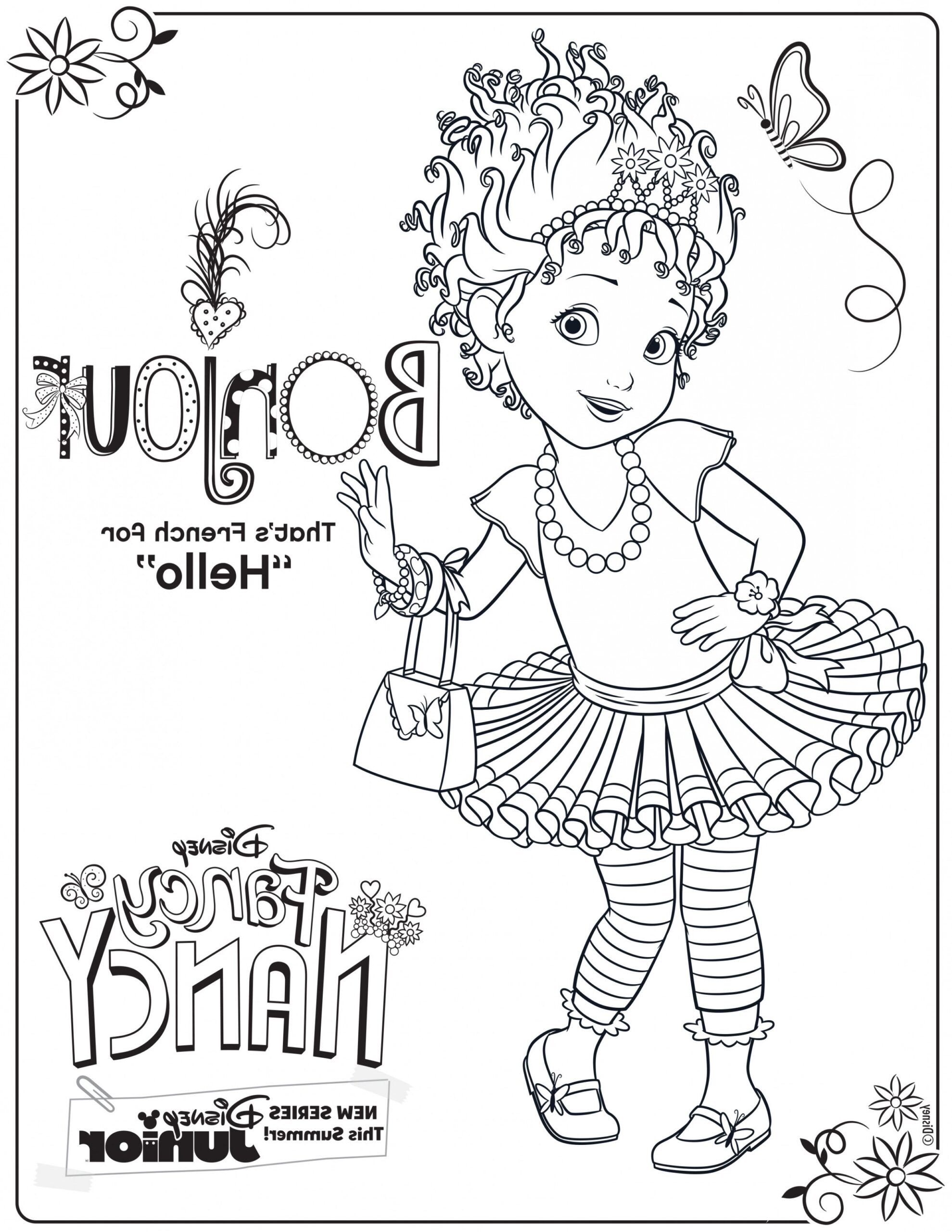 Fancy Nancy Coloring Page