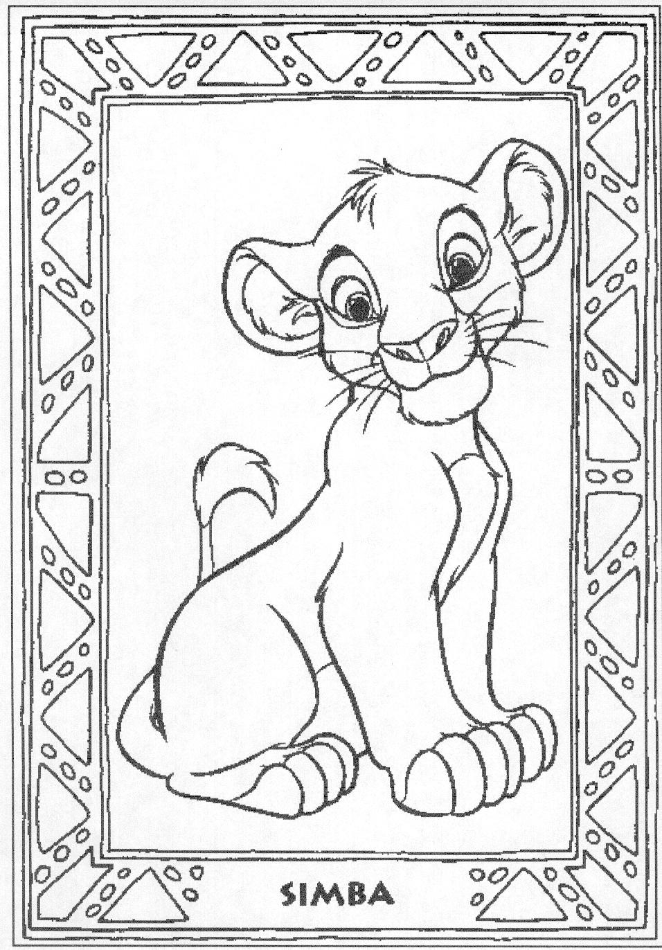 Disney Lion King Coloring Pages Download And Print For Free