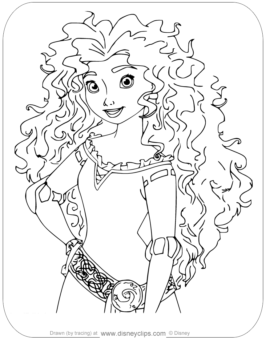 Disney Pixar S Brave Coloring Pages Disneyclips